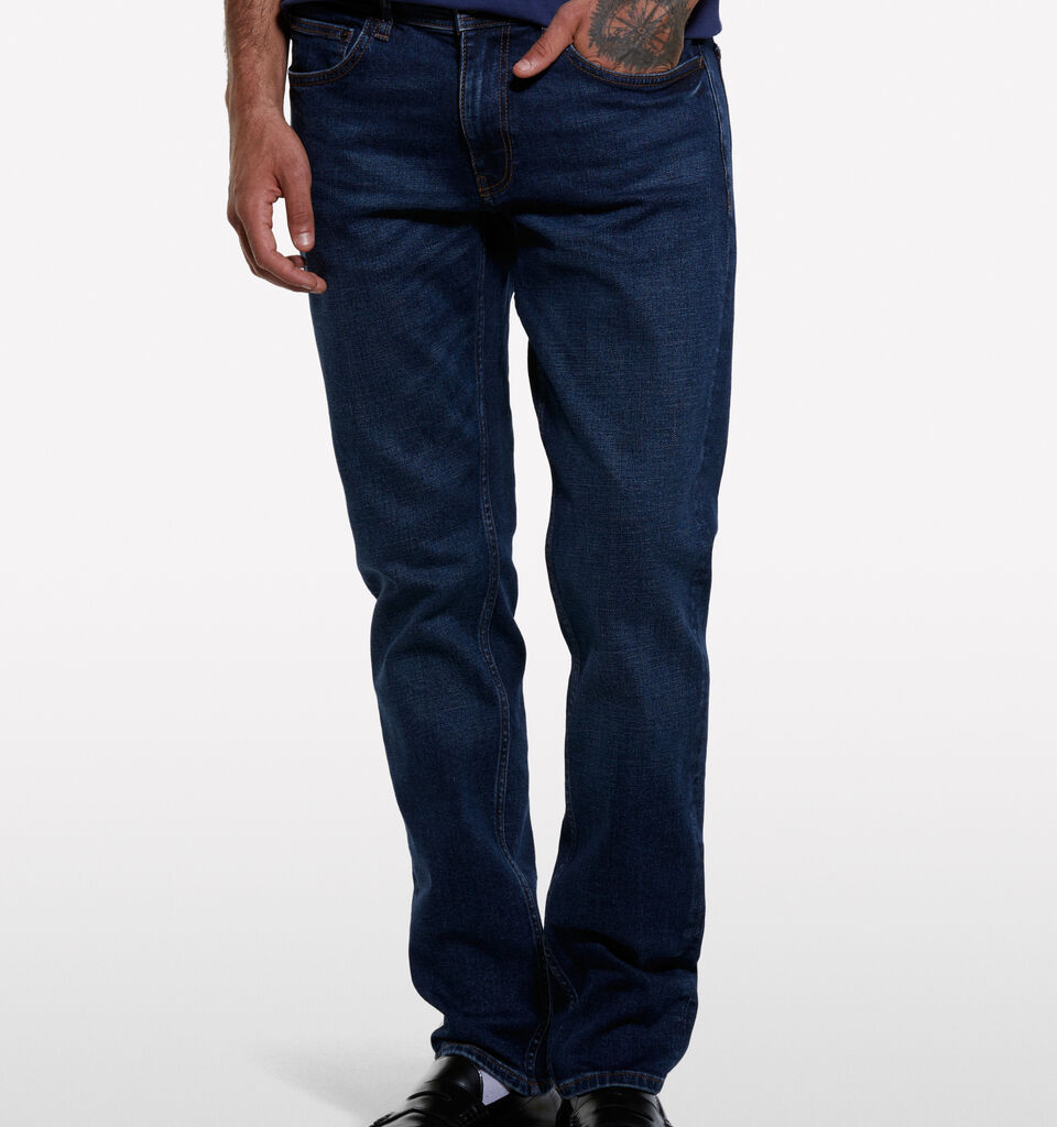 Blue Style 74 slim fit jeans - men's slim fit jeans - Dark Blue | Sisley image number 3